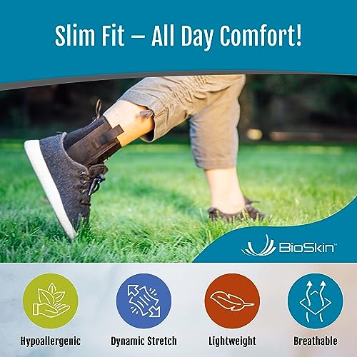 Ankle Support Brace for Sprained & Swollen Feet - Medium Large Compression Wrap - BioSkin AFTR