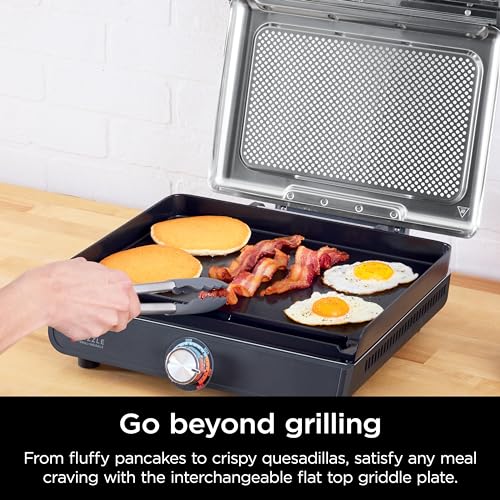 Ninja Sizzle 14-Inch Indoor Grill & Griddle - High-Heat, Nonstick, Family Size