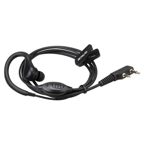 Retevis RT22 Walkie Talkie Earpiece with Mic, 2 Pin, for RT22 RT68 RT21 H-777 RT27 RT68H RT15, Compatible with Pxton Baofeng BF-888S BF-T26 Kenwood Two Way Radio, Two Way Radio Earpiece(6 Pack)