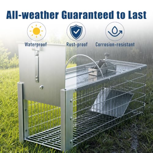 Live Animal Cage Trap for Rodents and Small Pests - Humane Catch and Release