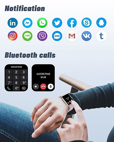 Smart Watch for Women Bluetooth Call - Violet Purple - Fitness & Sleep Tracker