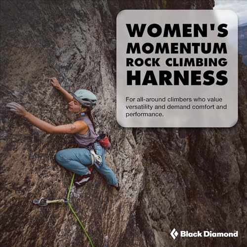 Black Diamond Women's Momentum Climbing Harness SM Desert Sage Adjustable Loops