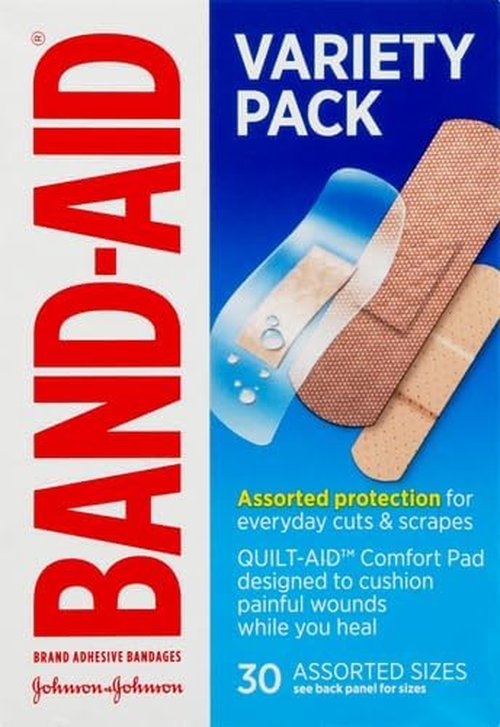 Band-Aid Brand Adhesive Bandage Variety Pack - Clear, Tough & Sport Bandages | Assorted Sizes, 30 Ct