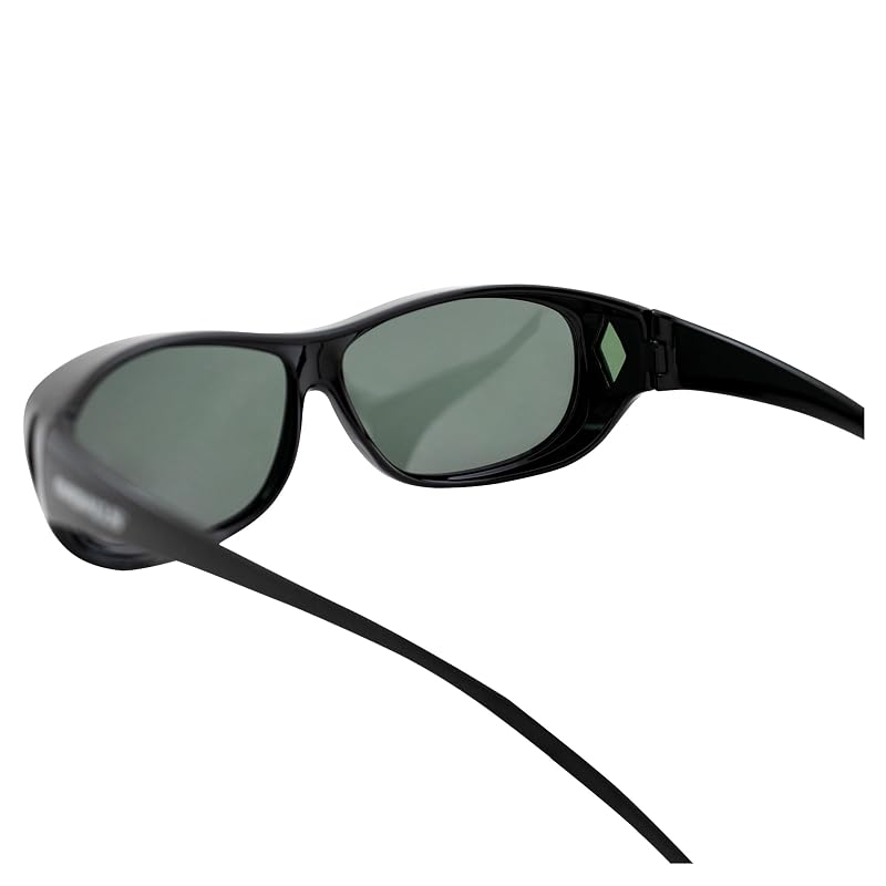Overalls Wraparound Sunglasses with Polarized UV Protection for Prescription Wearers
