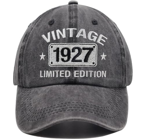 Vintage 1934 1933 1932 1931 1930 1929 1928 1927 1926 1925 Limited Edition Adjustable Embroidered Baseball Cap - One Size / 1927