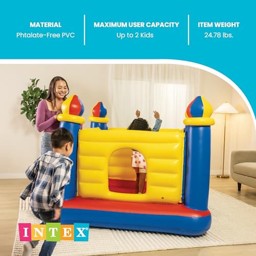 INTEX Kids Inflatable Castle Bouncer - Jump-O-Lene Playground for Ages 3-6