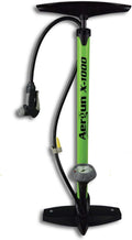X-1000 Bike Pump - AerTight Pump Head for Easy Use with Presta & Schrader Valves - 160 PSI Pressure Gauge