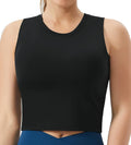 The Gym People Women's Sports Bra - Medium Support with Removable Pads | Sleeveless Workout Crop Top