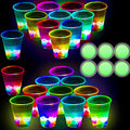 Glow-in-The-Dark Beer Pong Game Set for Indoor Outdoor Parties