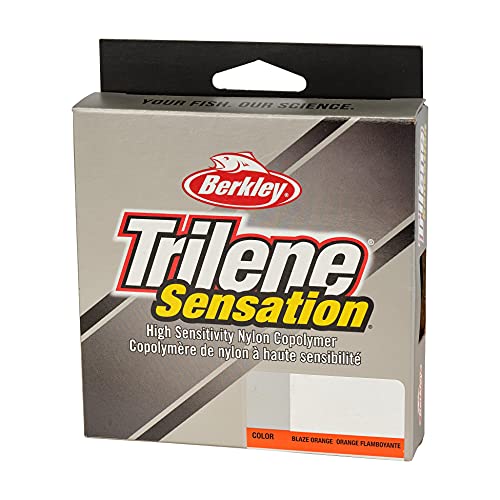 Berkley Trilene Sensation 4 lb Monofilament Fishing Line - Blaze Orange, 330 yd