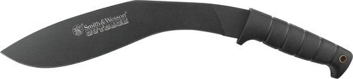 Smith & Wesson Outback SWBH 17in Full Tang Kukri with an 11.9in Stainless Steel Blade and Rubber Handle for Outdoor, Tactical, Survival and EDC