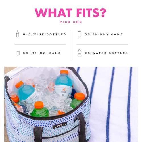 SCOUT Stiff One Insulated Cooler Nantucket Navy - Hard Bottom, 30 Cans