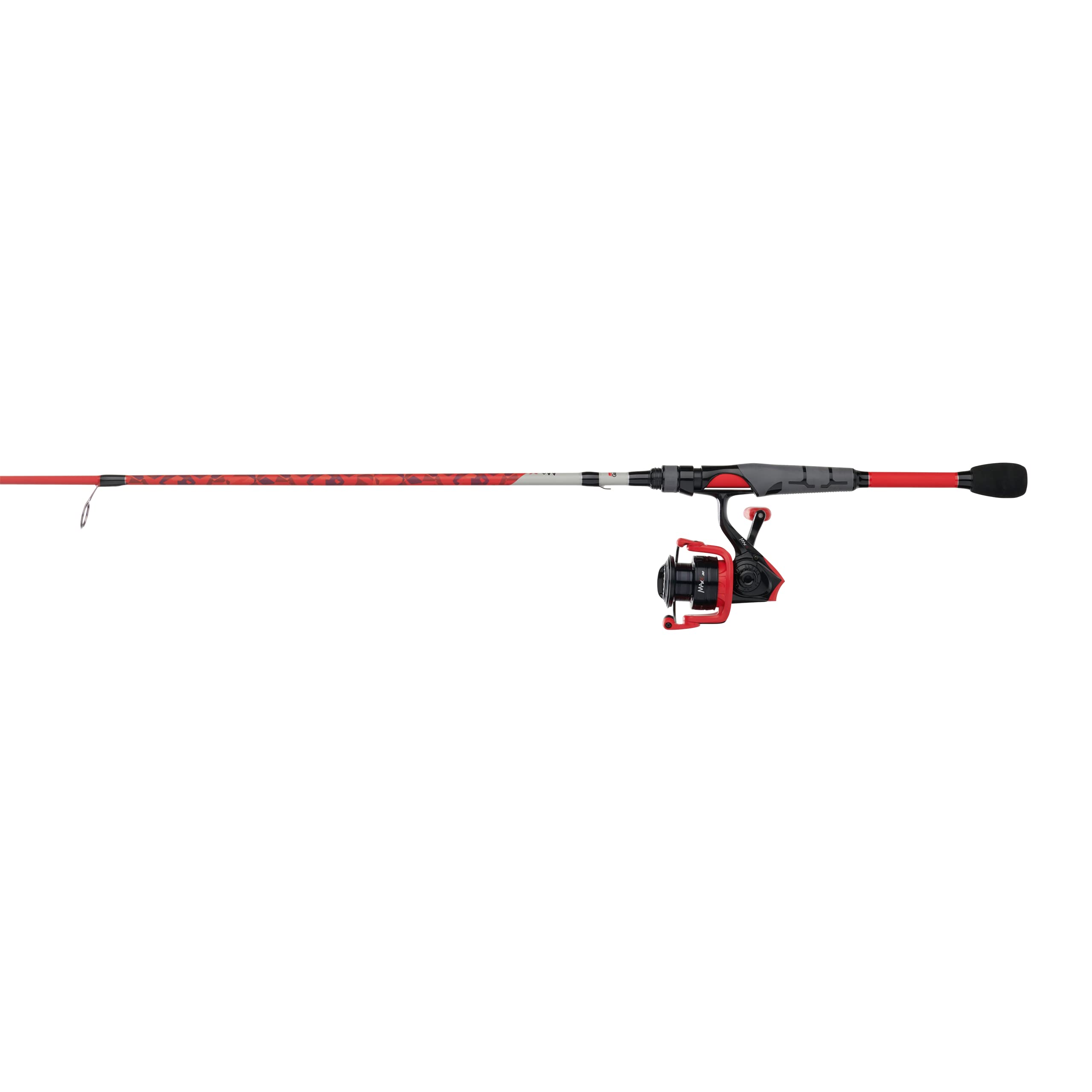 Abu Garcia Max X Spinng Reel and Fishing Rod Combo with Berkley PowerBait Swim Shad Soft Bait Clam, Red, 6'6" - Medium - 1pc