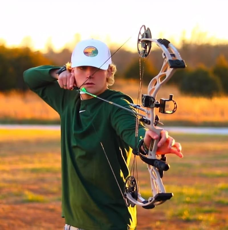 Sanlida Dragon X9 Compound Bow Kit - Wilderness Edition with 12 Arrows, Adjustable Up to 70 lbs