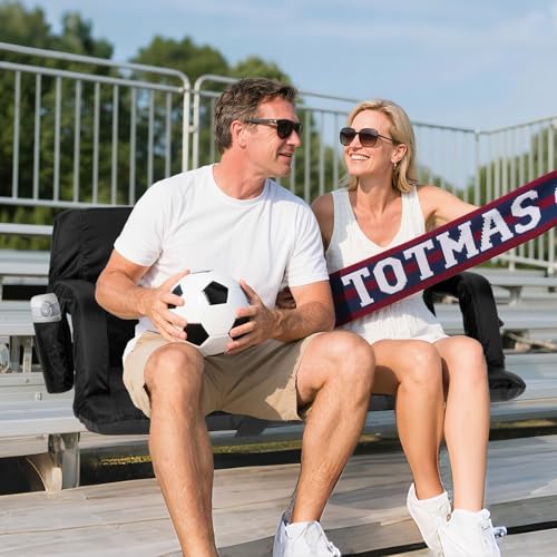 Sportneer Stadium Seat with Back Support & Armrest - Black, 20.5"