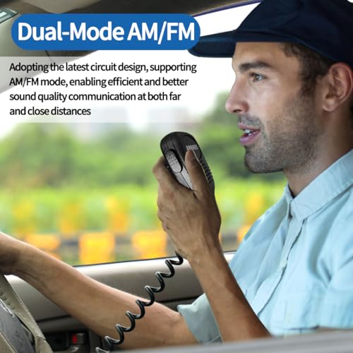 ABBREE CB Radio with Magnetic Mount Antenna - Long Range Emergency 40 Channel - Enhanced Configuration