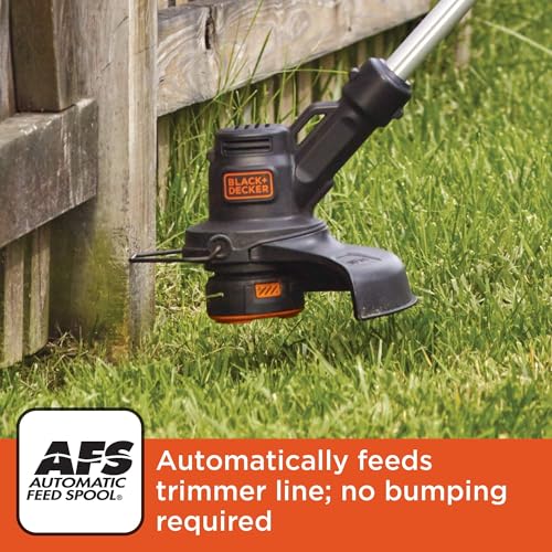 BLACK+DECKER 20V MAX Weed Eater Edger & Leaf Blower Combo Kit with 2 Batteries