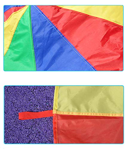 AMYESE 23ft Rainbow Parachute for Kids Outdoor Party Games, Team Play & Family Fun