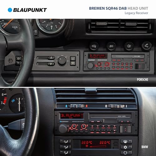 Retro Car Stereo Bluetooth USB SD AUX - Black, Single Variation