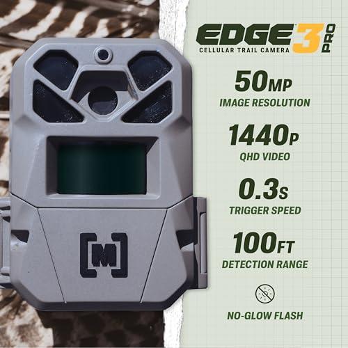 Moultrie Edge 3 Pro Cellular Trail Camera - 50MP, 0.3s Trigger, 1 Pack
