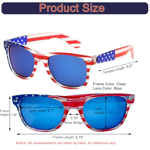 American Flag Sunglasses Sun Shades for Outdoor Party & Daily Wear - Variation: American Flag CB