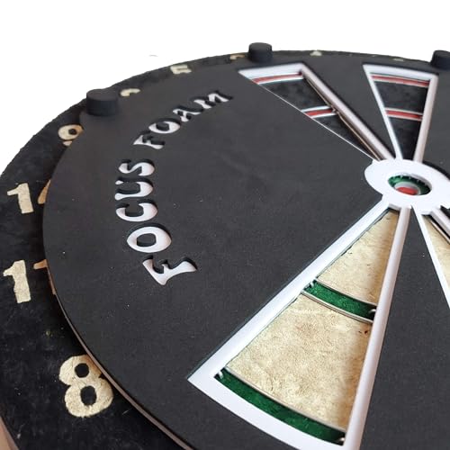 4 Pack Steel Tip Dartboard Trainer Set - Non Magnetic, Black & White