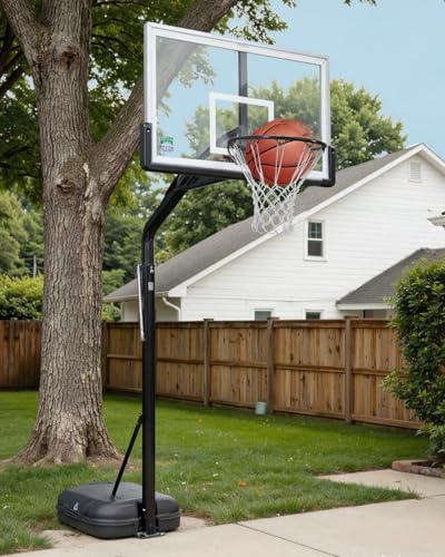 iHandiy Black 18-Inch Heavy Duty Steel Basketball Rim with Net & Installation Kit