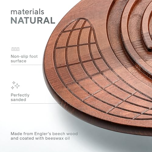 Bodo Maze Balance Board Beechwood - Wooden Wobble & Labyrinth Game for Kids & Adults
