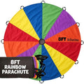 Activejoy Rainbow Parachute for Kids 8ft with Handles - Outdoor & Indoor Play