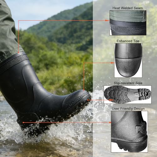 Green Fiblink Waterproof Fishing Waders with Boots - M11