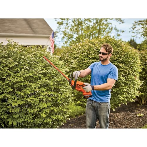 BLACK+DECKER 40V MAX 22-Inch Cordless Hedge Trimmer with Battery & Charger