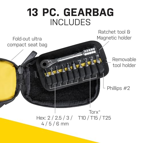 Topeak Elementa GearBag EX Compact Bike Seat Bag with Zippered Tool Compartment