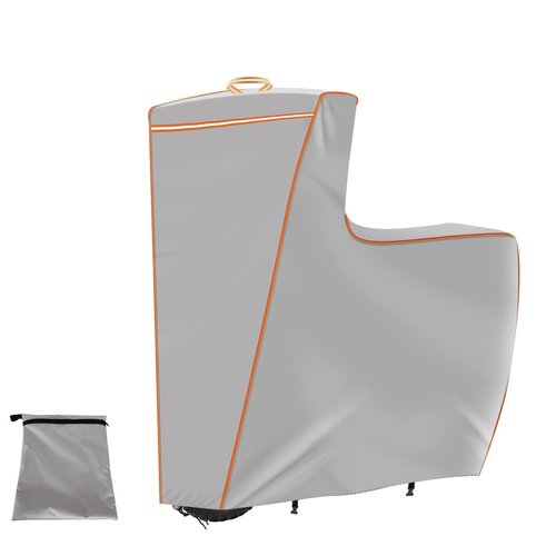 Electric Scooter Cover, 47 x 43 x 8 inches 1680D Oxford Cloth Suitable for Seated and Seatless Models Waterproof And UV -Resistant Dustproof Windproof Protection All Season Universal Fit Silver