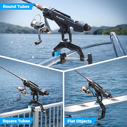 4 Pack Fishing Rod Holders for Boat - Universal, Stable, Waterproof
