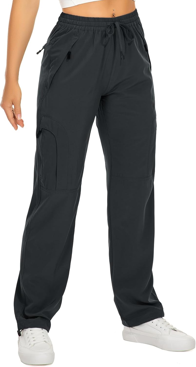 Skiennix Women's Hiking Pants - Quick Dry, Lightweight, UPF 50 | Travel & Golf Cargo with Zipper Pockets