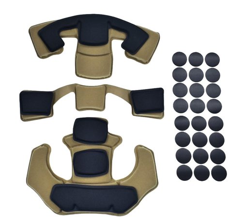 Tactical Helmet Cover,Internal Memory Foam Pads Set and Tactical Fast Airsoft Helmet Cloth for Ops-Core Fast PJ MH Helmet in Size M/L (Camo)