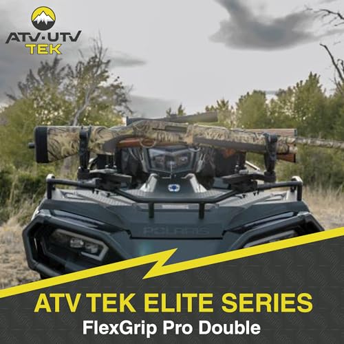 Double ATV Gun Rack with FlexGrip Pro for Rifles, Bows & Tools