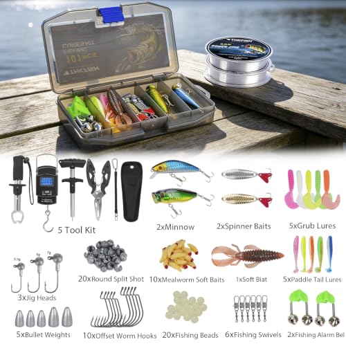 Telescopic Fishing Rod and Reel Combo Set - 5.9 FT Complete Saltwater & Freshwater Kit