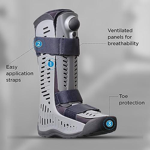 High Top Large Rebound Air Walker Boot for Broken Foot & Sprained Ankle - Supports & Compression
