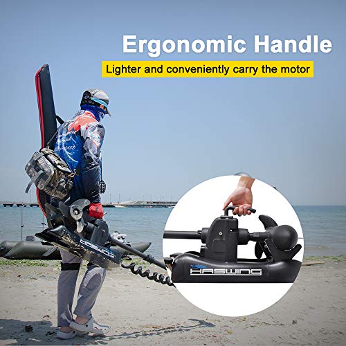 Haswing Cayman 12V 55lb Bow Mount Electric Trolling Motor for Bass Fishing Boats
