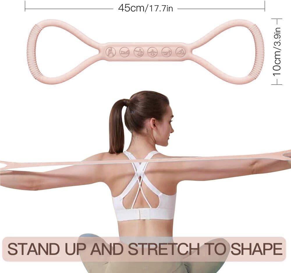 Skiennix Figure 8 Resistance Band - Upgraded Physical Therapy Tool | 3 Levels for Kids, Adults & Seniors