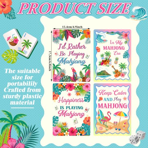 Bright Mahjong Shuffler Tile Mixer Set - Bright, Linear, Hawaii Variation