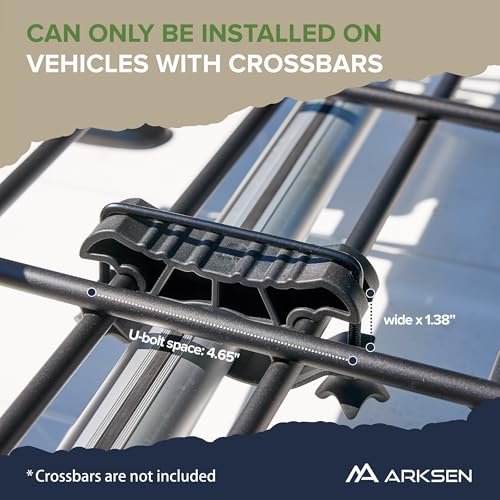 ARKSEN 84x50x6 Inch Extra Wide Roof Rack Cargo Basket with Extension - Heavy-Duty Steel