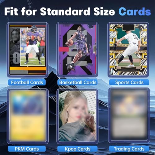 CAKKAGAMA 2000 Card Sleeves Set with 1000 Hard & 1000 Soft Protectors for Trading & Sports Cards
