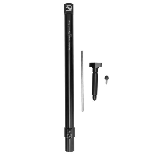 Derailleur Alignment Tool , Aluminium Alloy Bike Derailleur Alignment Tool High Accuracy 400mm Length 360° Rotation Easyfor Repair (Black)