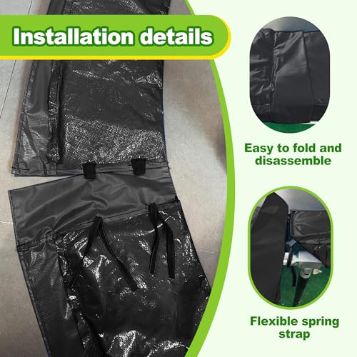 15ft Trampoline Safety Pad Replacement - Waterproof Tear-Resistant Spring Cover for Kids