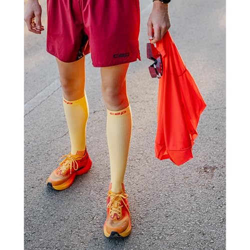 Men's Black Compression Socks with Achilles & Shin Support - Large, 20-30mmHg