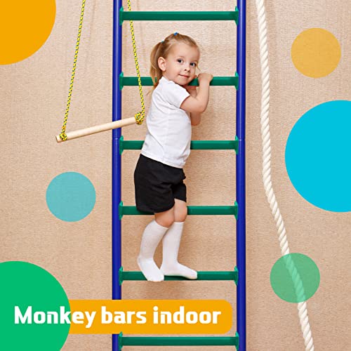 Green Steel Monkey Bars for Playground Set - 16.5 Inch Kids Climbing Rungs (12 Pack)