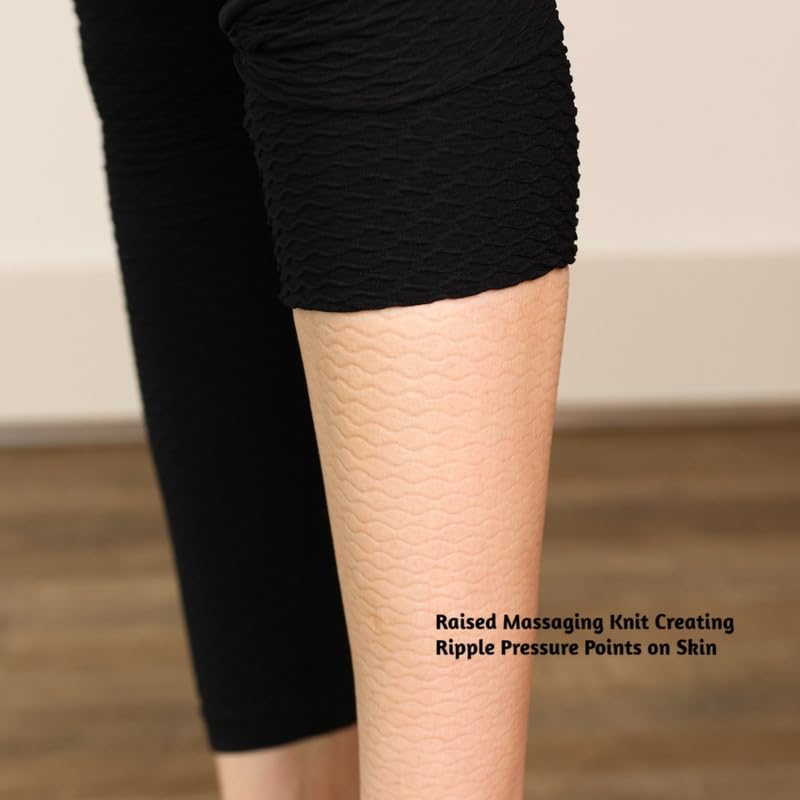 Bioflect® 4XL Compression Leggings with Bioactive Micro-Massage Knit - Support & Comfort