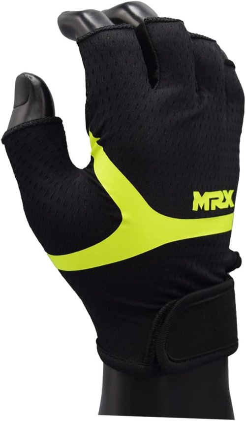 MRX Weight Lifting Gloves - Breathable Half Finger Workout Gloves with Anti-Slip Grip | Shock-Absorbing Protection